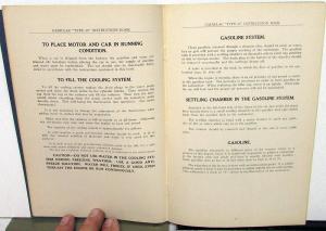 1916 Cadillac Eight Type 53 Owners Operator Manual Care & Operation Instruction