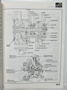 1985 Honda Prelude Si Service Shop Repair Manual Supplement