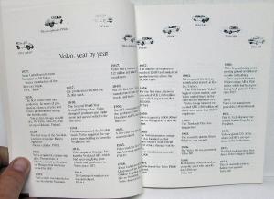 Volvo Cars 1927-1997 Historical Booklet Dealer Sales Brochure Models Info Stats