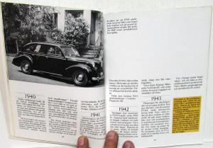Volvo Cars 1927-1995 Historical Booklet Foreign Dealer Brochure Swedish Text