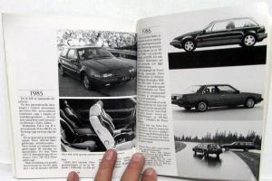 Volvo Cars 1927-1989 Historical Booklet Foreign Dealer Brochure Swedish Text