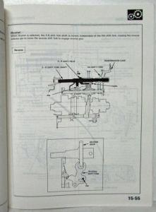 1985 Honda Civic Wagon 4WD Service Shop Repair Manual Supplement