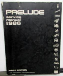 1986 Honda Prelude Service Shop Repair Manual