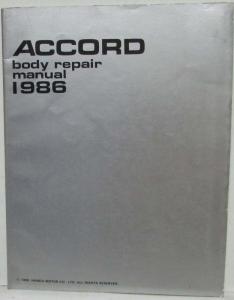 1986 Honda Accord Body Repair Service Manual