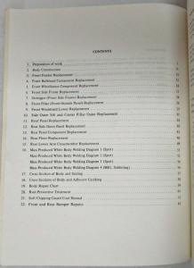 1986 Honda Accord Body Repair Service Manual
