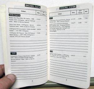 1977 1978 1979 AMC Jeep Dealer DRB Pocket Reference Book Tech Service Bulletins