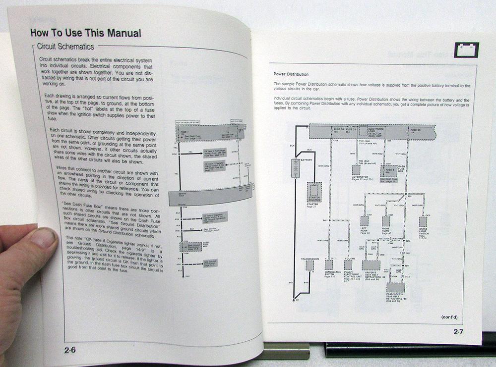 OEM Shop Manual Honda Civic Electrical Troubleshooting 1988-1989 