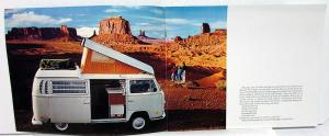 1971 Volkswagen Dealer Sales Brochure Campmobile Van Bus Original VW Rare