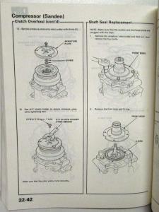 1989 Honda Civic Wagon Service Shop Repair Manual