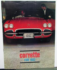 1962 Chevrolet Corvette Dealer Color Sales Brochure Original Chevy 327 62