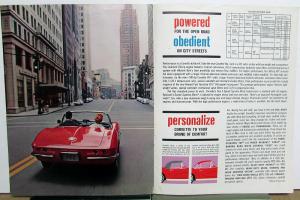 1962 Chevrolet Corvette Dealer Color Sales Brochure Original Chevy 327 62