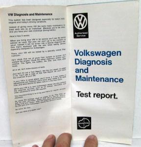 1970 Volkswagen Station Wagon Maintenance Record Book Service Info Schedule Bus