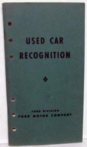 1949 Ford Salesmen Pocket Used Car Recognition Booklet 46-49 Chevy Dodge Olds