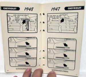 1949 Ford Salesmen Pocket Used Car Recognition Booklet 46-49 Chevy Dodge Olds