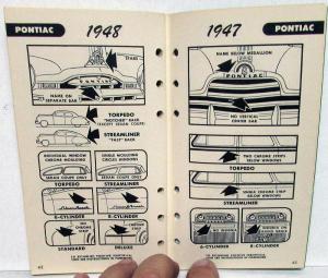 1949 Ford Salesmen Pocket Used Car Recognition Booklet 46-49 Chevy Dodge Olds