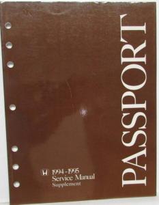 1994-1995 Honda Passport Service Shop Repair Manual Supplement