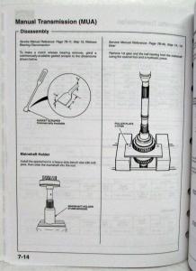 1994-1995 Honda Passport Service Shop Repair Manual Supplement