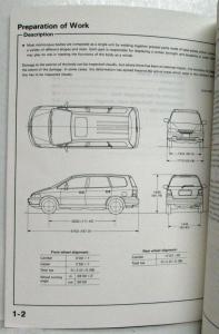 1995 Honda Odyssey Body Repair Service Manual