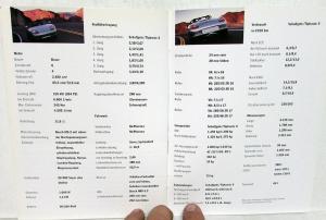 1997 Porsche Foreign Dealer Sales Set Brochures German Text Boxster Accessories