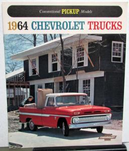 1964 Chevrolet Conventional C10 C20 C30 Pickup Truck Sales Brochure Revised R1