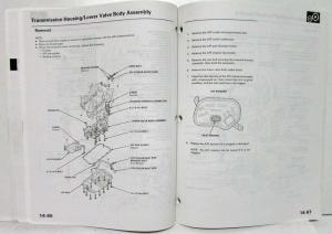 1996 Honda Civic CVT Service Shop Repair Manual Supplement