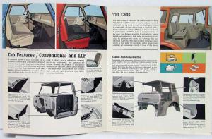 1964 Chevy Chassis Tilt Low Cab Stake LCF Med & HD Trucks Sales Brochure R1 Rev