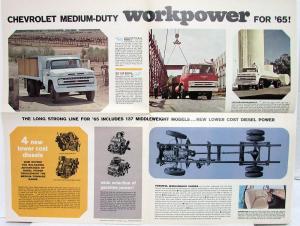 1965 Chevrolet Truck Full Line Light Med Heavy Duty Sales Folder Rev 1 Original