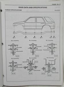 1996 Honda Passport Service Shop Repair Manual - Isuzu Rodeo