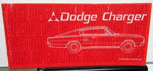 1967 Dodge Charger Owners Manual ORIGINAL Care & Op Instructions