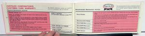 1967 Dodge Charger Owners Manual ORIGINAL Care & Op Instructions