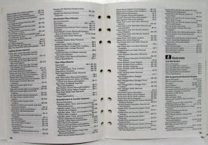 1998 Honda Passport Service Shop Manual - Fuel & Emissions - Contents & Index