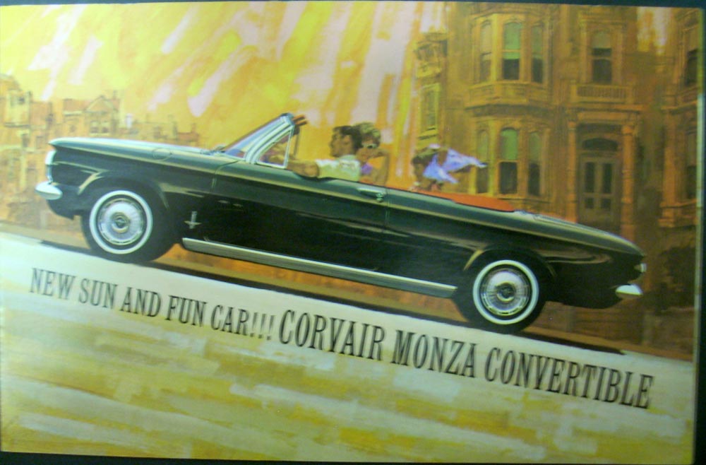 1962 Chevrolet Corvair Monza Convertible Spyder Sales Folder Original