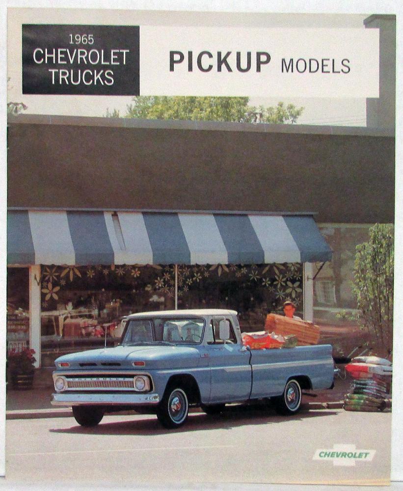 1965 Chevrolet Pickup Truck Sales Brochure R1 Revised Original Dealer Issued