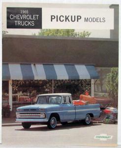 1965 Chevrolet Pickup Truck Sales Brochure R1 Revised Original Dealer Issued