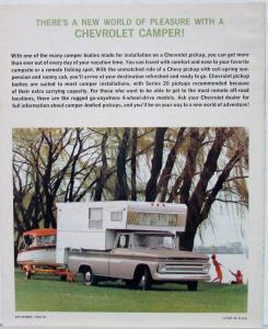 1965 Chevrolet Pickup Truck Sales Brochure R1 Revised Original Dealer Issued