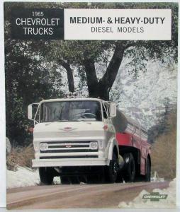 1965 Chevrolet Diesel Med & Heavy Duty Trucks Sales Brochure Original R1 Revised