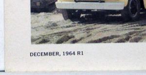 1965 Chevrolet Diesel Med & Heavy Duty Trucks Sales Brochure Original R1 Revised