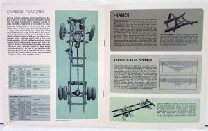 1965 Chevrolet Diesel Med & Heavy Duty Trucks Sales Brochure Original R1 Revised