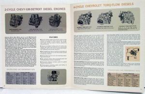 1965 Chevrolet Diesel Med & Heavy Duty Trucks Sales Brochure Original R1 Revised