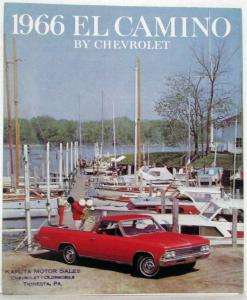 1966 Chevrolet El Camino Truck Sales Folder Brochure Revised R1