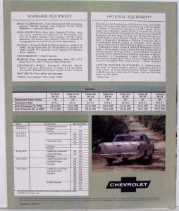 1966 Chevrolet El Camino Truck Sales Folder Brochure Revised R1