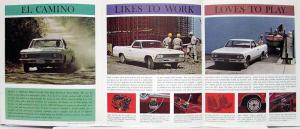1966 Chevrolet El Camino Truck Sales Folder Brochure Revised R1