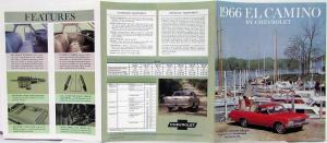 1966 Chevrolet El Camino Truck Sales Folder Brochure Revised R1