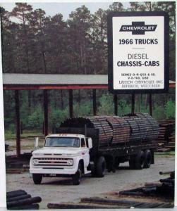 1966 Chevrolet Diesel Chassis Cab Truck D Q N Y U Series Sales Brochure Original