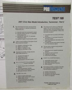 2001 Honda Civic Technical Information Guide