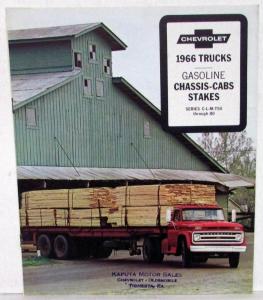 1966 Chevrolet Chassis Cab & Stake Gasoline Trucks Sale Brochure Orig Revised R1