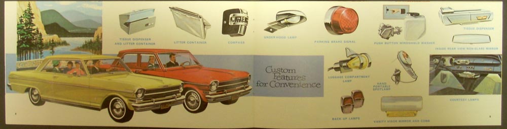 1962 Chevrolet Chevy II Dealer Accessories Catalog NOS Original Custom Features