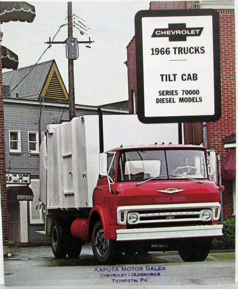1966 Chevrolet Tilt Cab Diesel 70000 Trucks Sales Brochure Original Revised R1