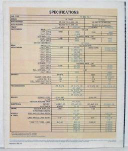 1966 Chevrolet Tilt Cab Diesel 70000 Trucks Sales Brochure Original Revised R1