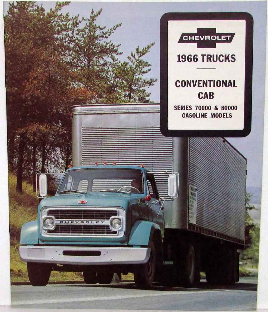 1966 Chevrolet Conventional Cab 70000 80000 Gas Models Sales Brochure Original
